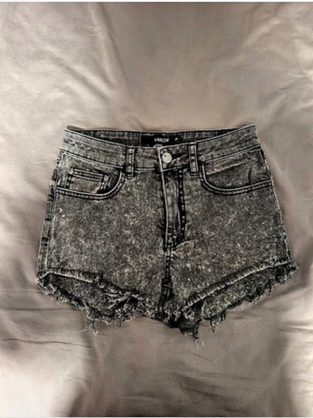 Gray Jean Shorts Harlow